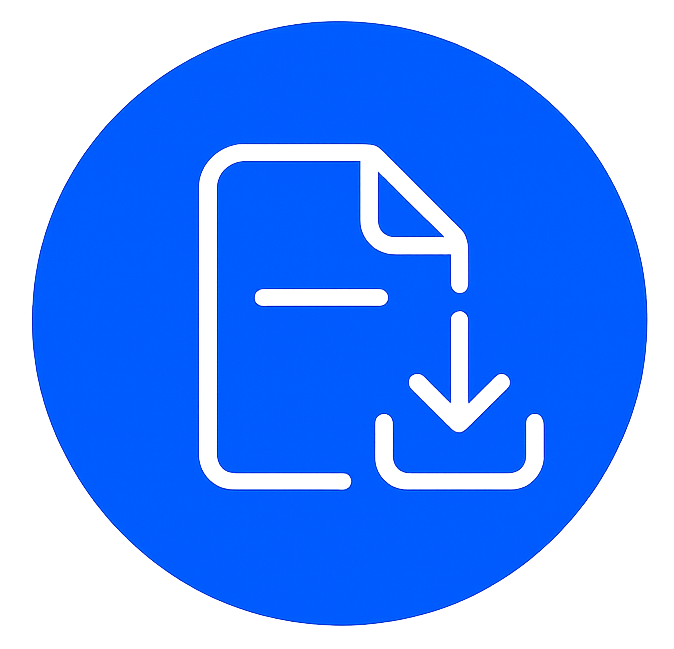 Icono de Documento descargar